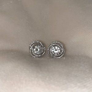 Stunning CZ stud earrings